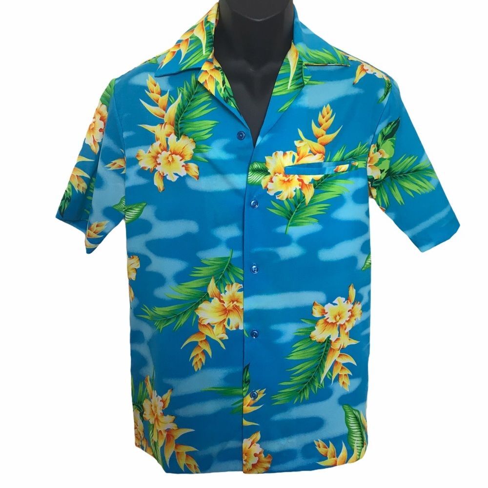 Vintage Hilo Hattie Floral Hawaii Hawaiian Shirt Made in Hawaii Aloha Sz S